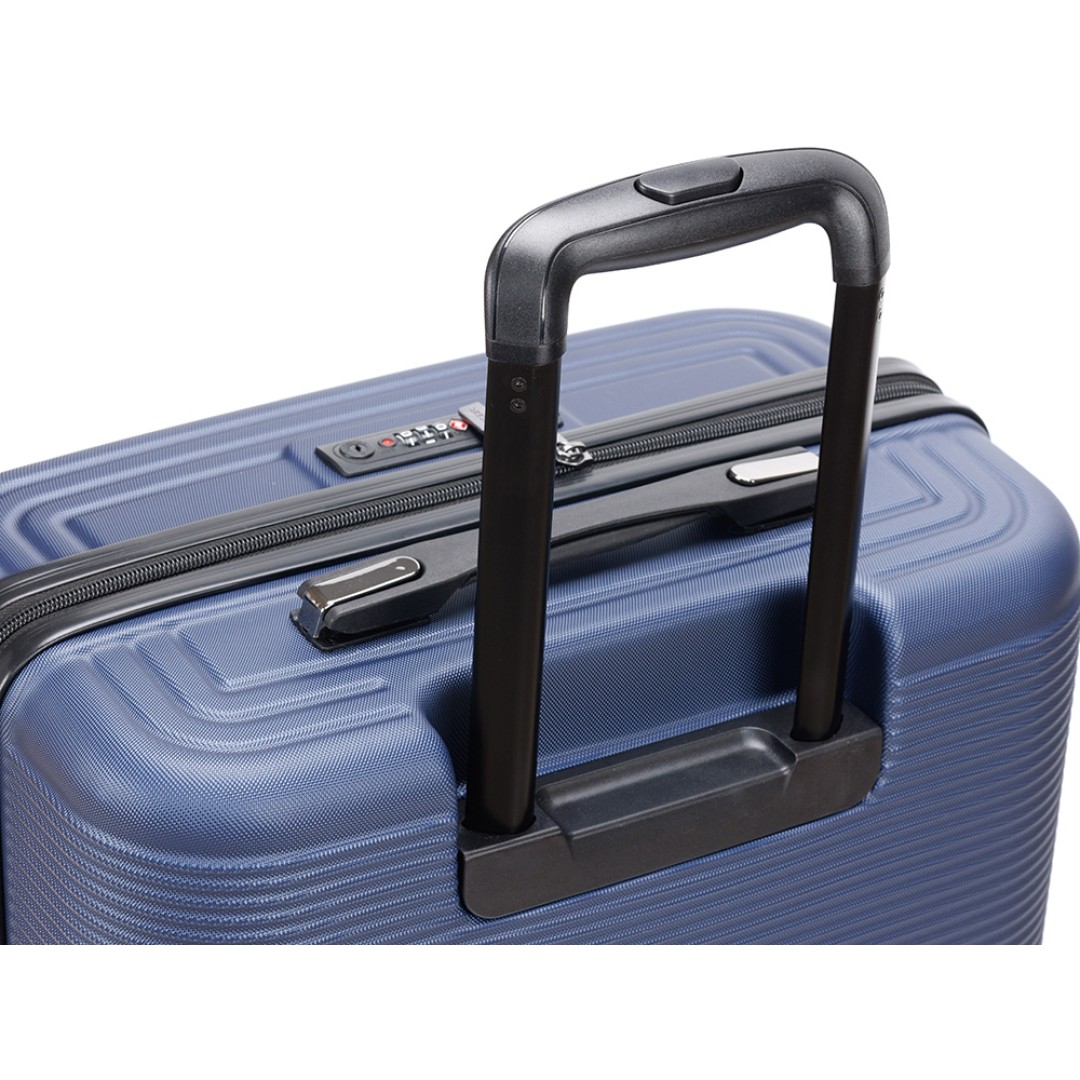 Чемодан TORBER Onego, синий, ABS-пластик, 69,5 х 46 х 26 см, 69 л