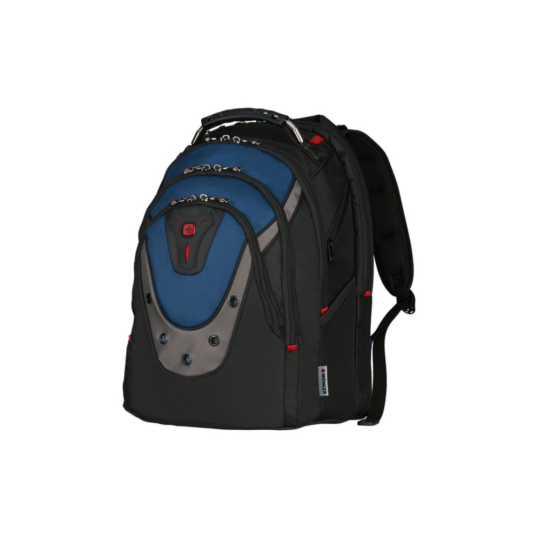 Рюкзак Ibex WENGER 17", черный/синий, полиэстер/ПВХ, 37 x 26 x 47 см, 23 л