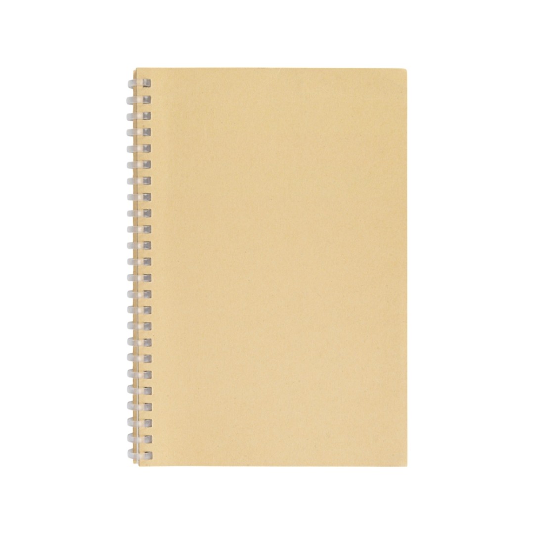Блокнот на мягкой спирали А5 "Sahara", 60 листов 70 гр/м2, натуральный