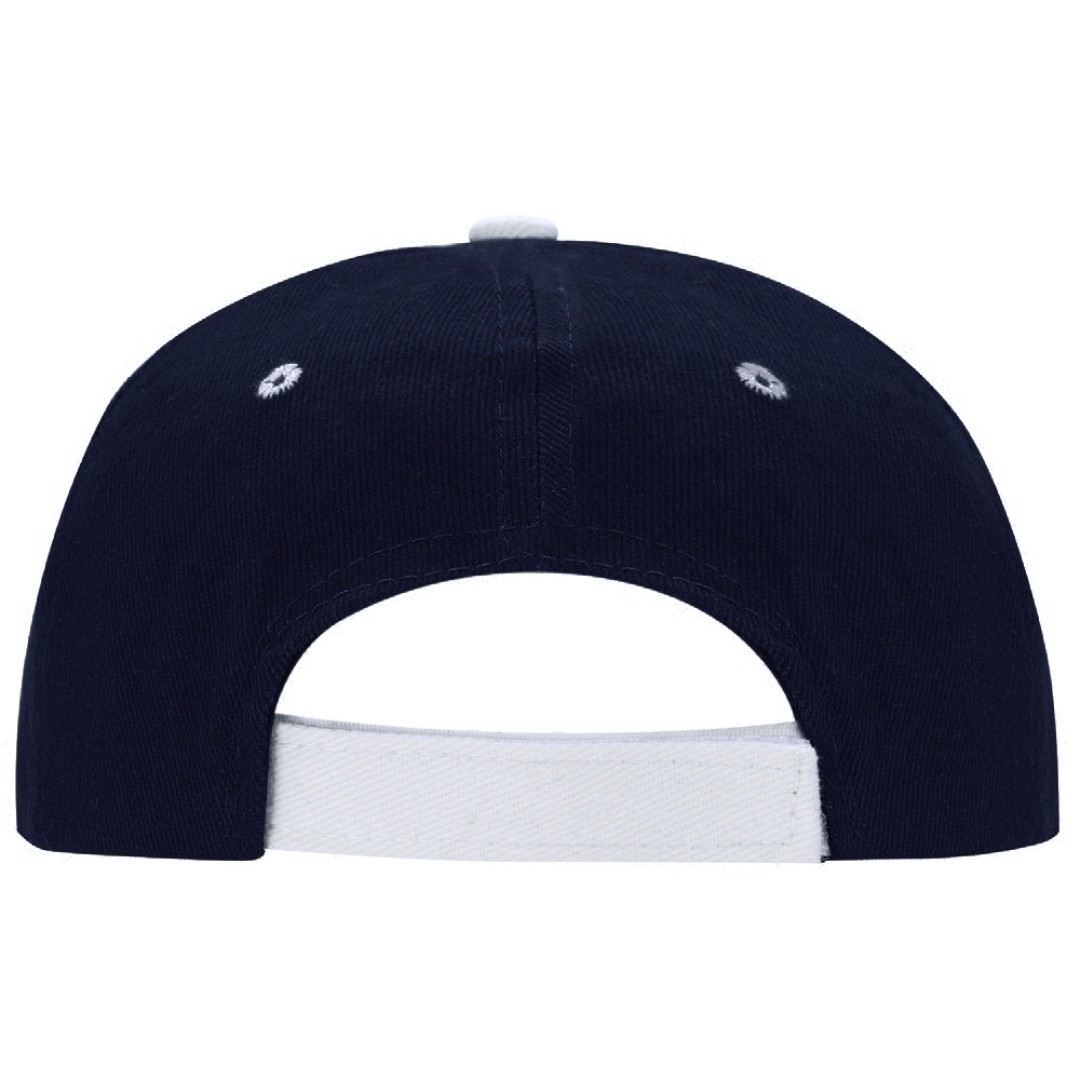 Бейсболка "New Castle" 6-ти панельная, темно-синий/натуральный