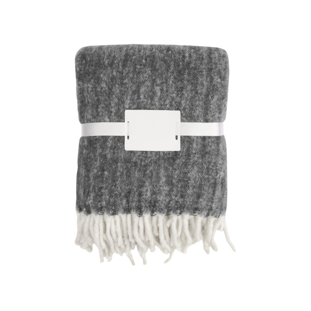 Плед Warmy с шерстью, темно-серый