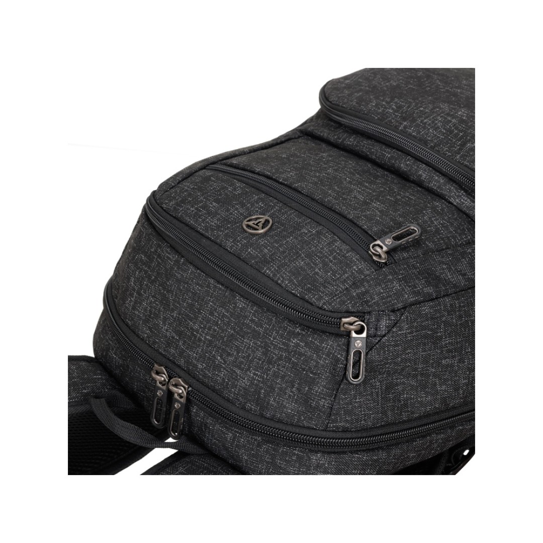 Рюкзак TORBER XPLOR с отделением для ноутбука 15.6", черн/сер меланж, полиэстер, 44х30,5х14 см, 19 л