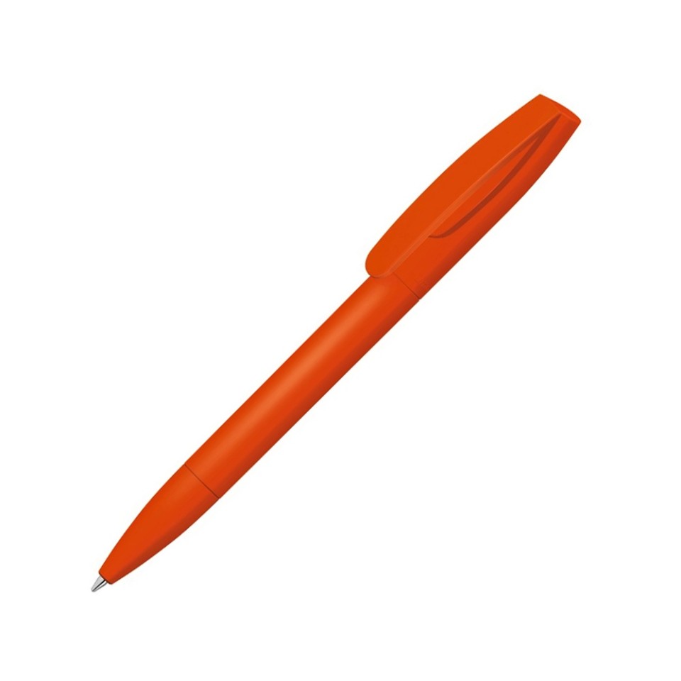 Шариковая ручка "Coral Gum " с прорезиненным soft-touch корпусом и клипом., оранжевый