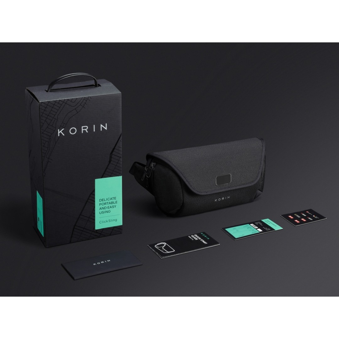 Антикражная сумка на пояс Clickpack, черный