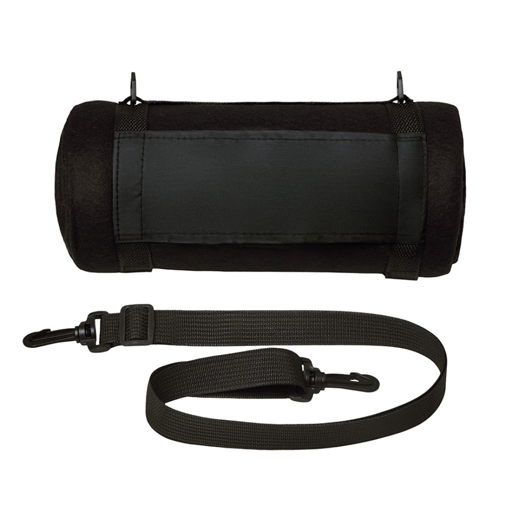 Плед «Нежность» с плечевым ремнем, черный