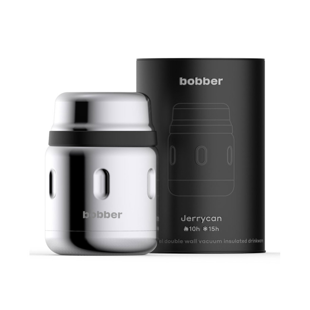 Термос для еды, вакуумный, бытовой, тм "bobber". Объем 0.47 литра. Артикул Jerrycan-470 Glossy