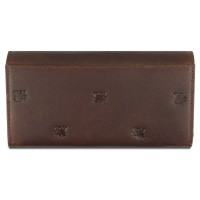 Кошелек Mano "Don Leon", натуральная кожа в коричневом цвете, 19 х 10 см