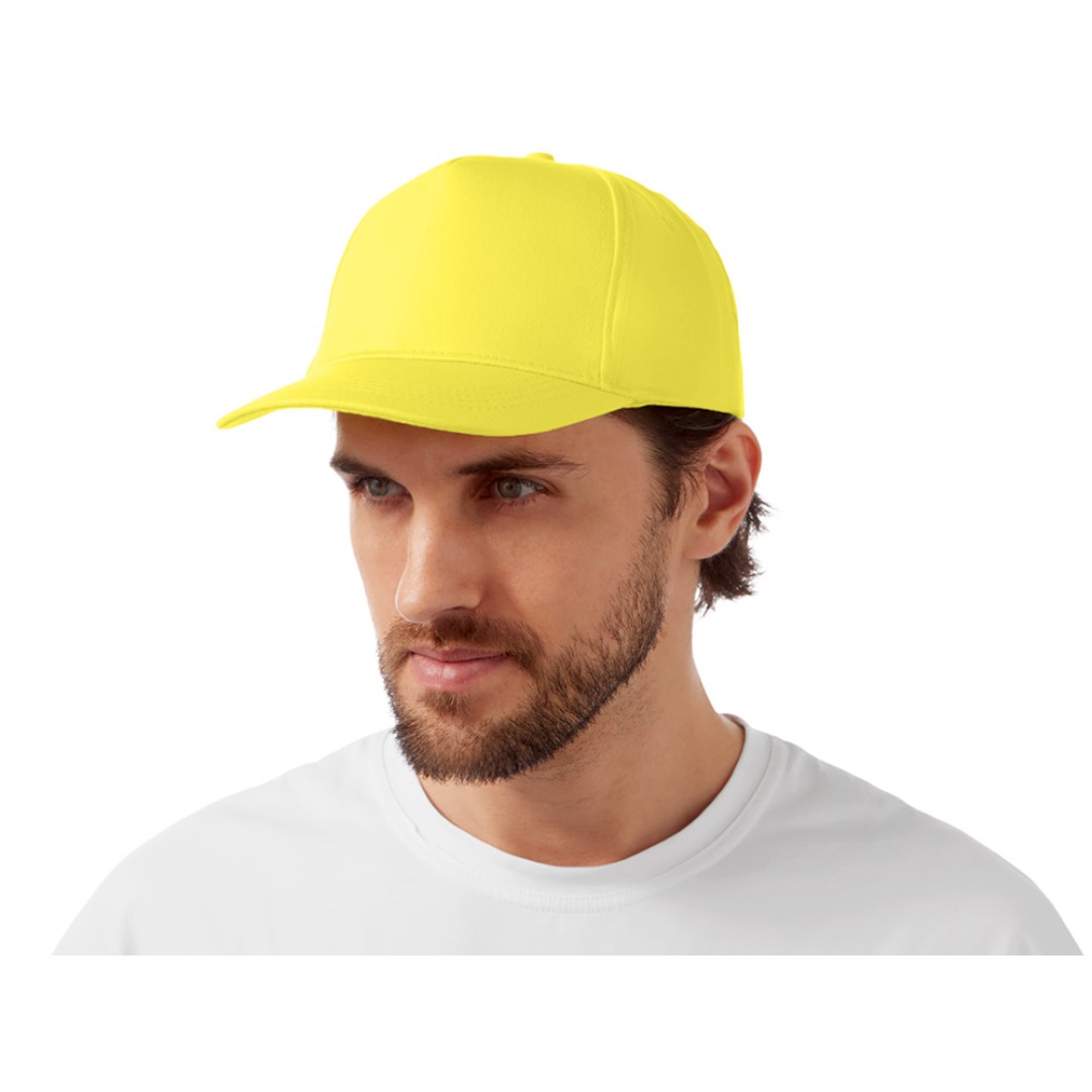 Бейсболка "Мемфис 230" 5-панельная, yellow