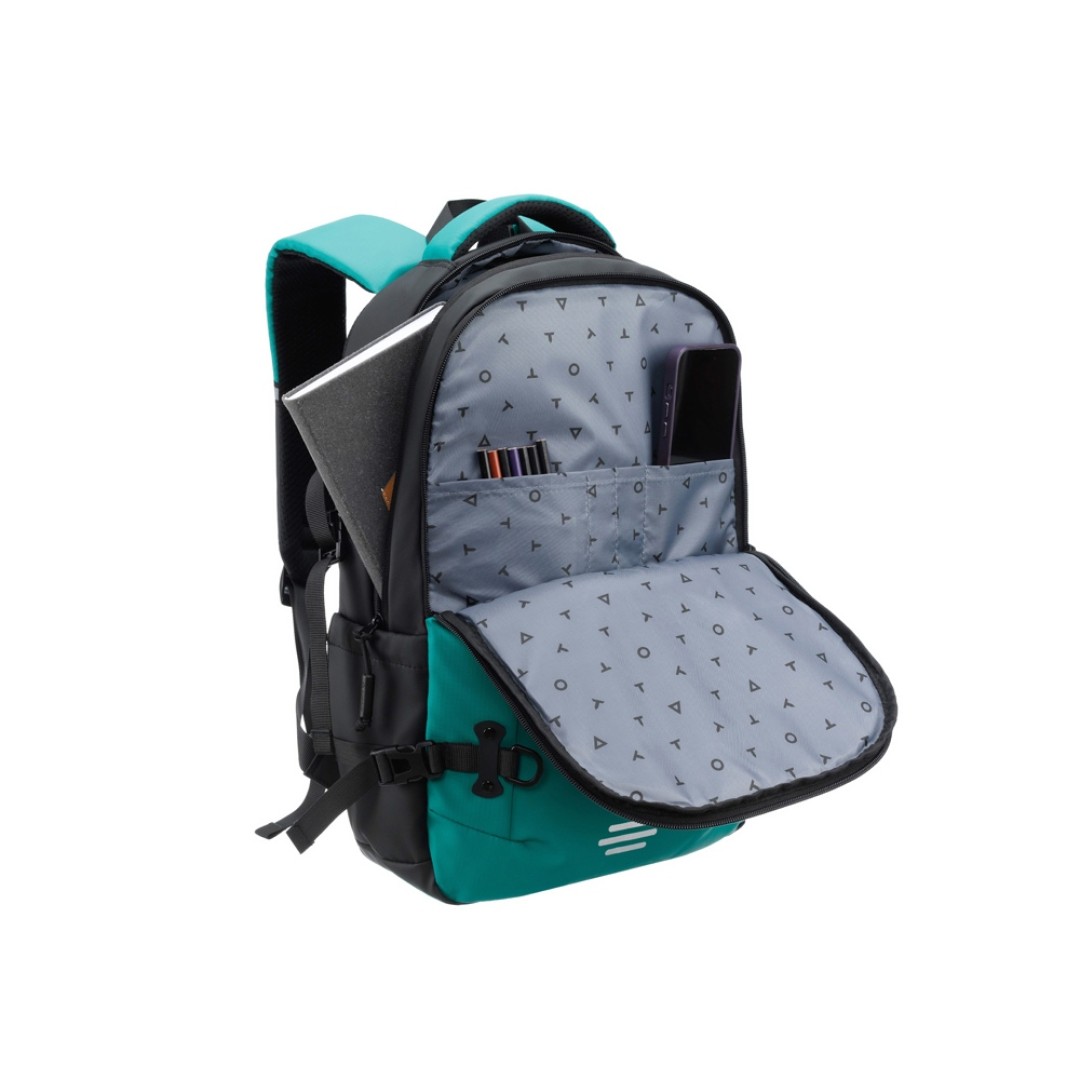 Рюкзак спортивный TORBER Xtreme 18", зелёный/чёрный, 31 х 12 х 46 см, 17л