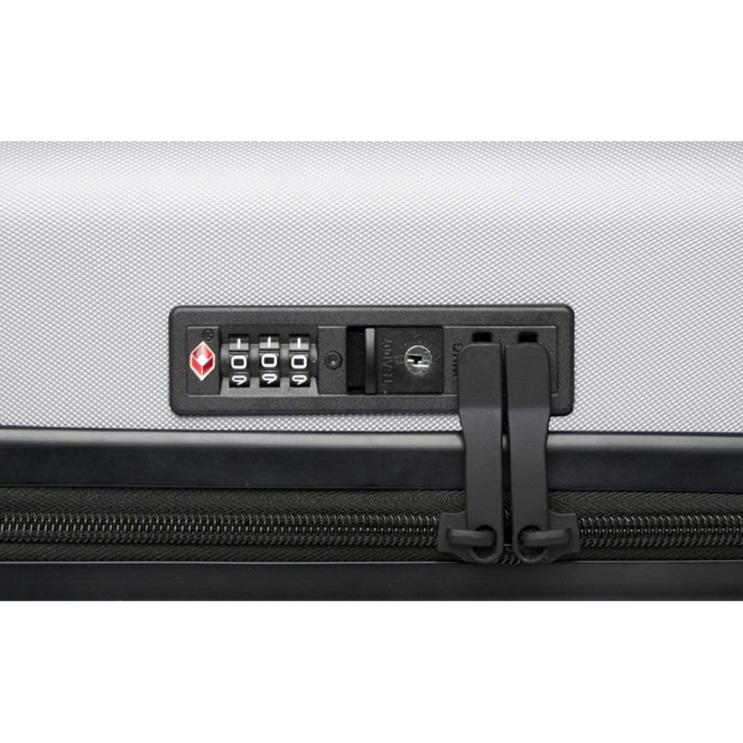 Чемодан на колесах Rover из материалов, переработанных согласно стандарту GRS, 40 л - Серебряный