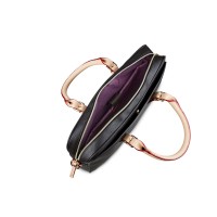 Портфель женский BUGATTI Ella 15'', тёмно-коричневый, полиуретан, 38х6х27,5 см