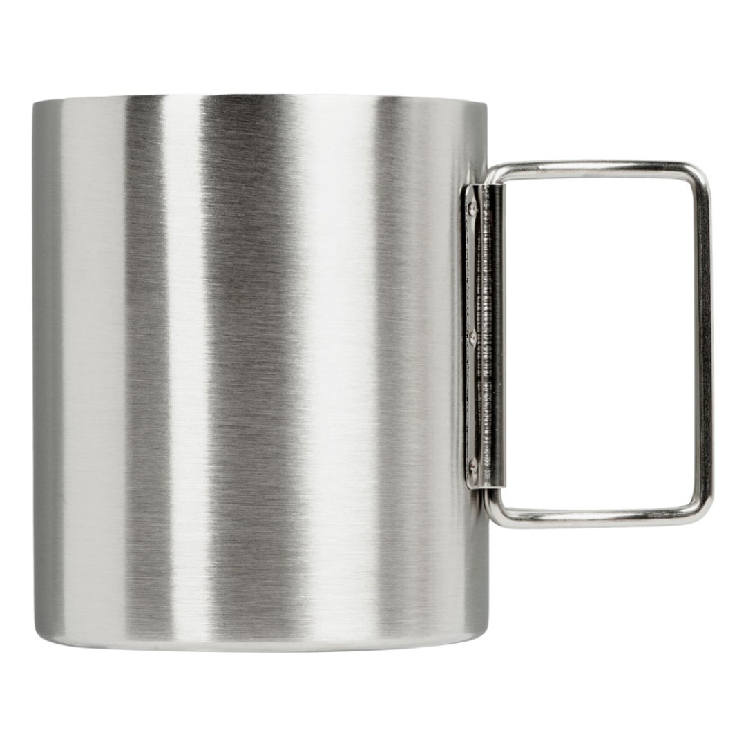 Стальная кружка с двойными стенками и складными ручками "Kamchatka"