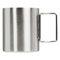 Стальная кружка с двойными стенками и складными ручками "Kamchatka"