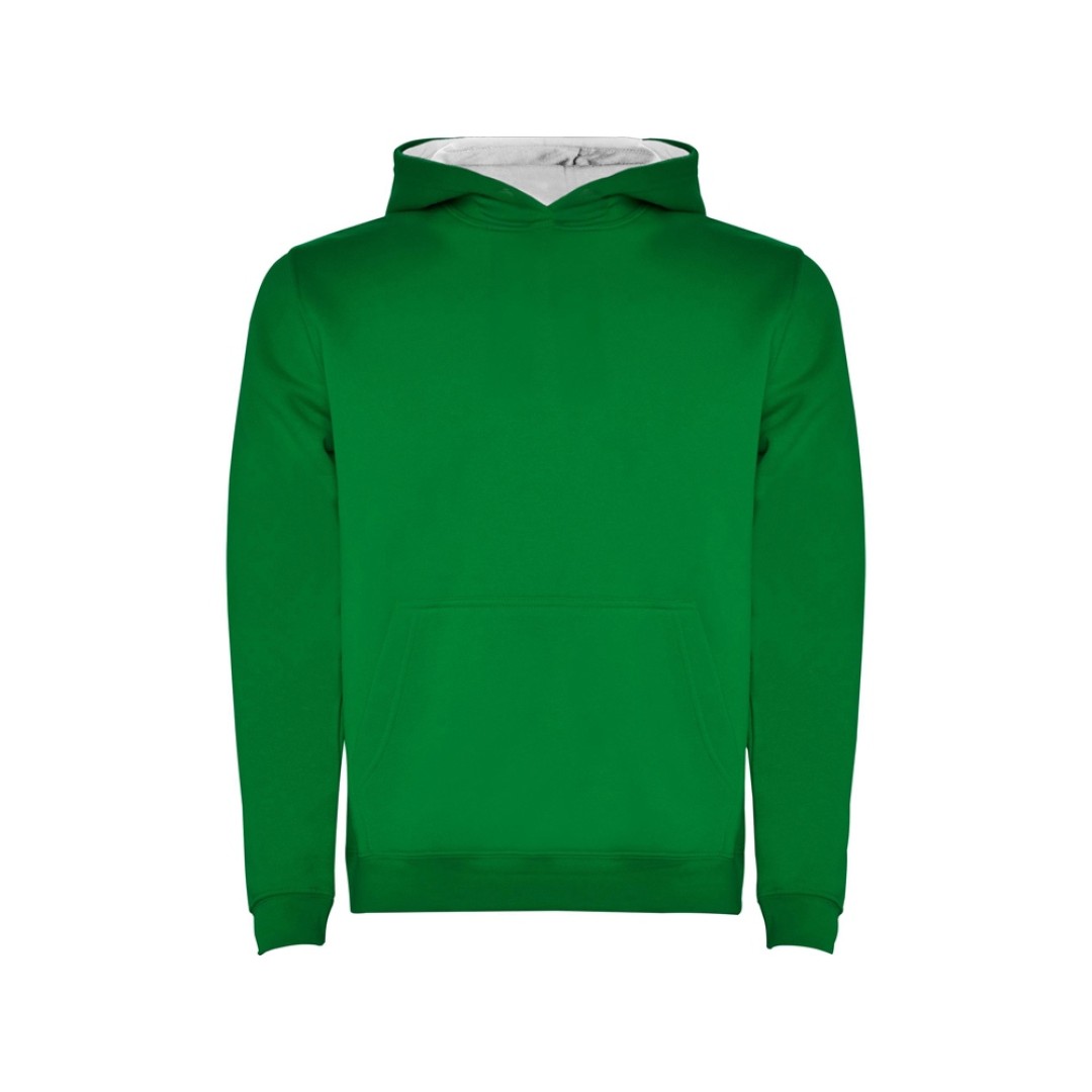Толстовка с капюшоном "Urban" детская, зеленый/белый