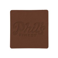 ПАТЧ КВАДРАТ nubuk (коричневый ) 5,5 х 5,5 см