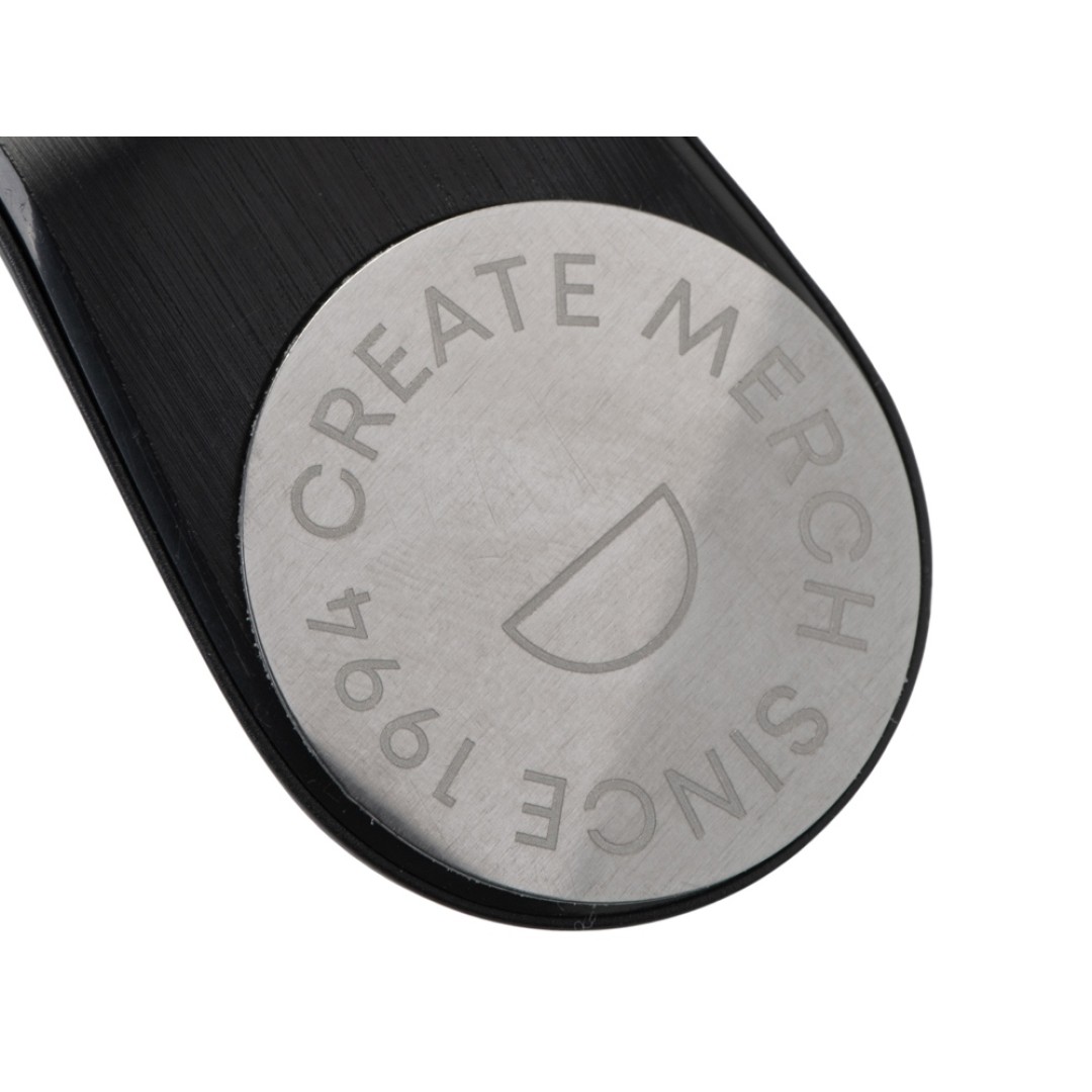 Магнитный держатель для телефона "Magrip", черный (гравировка)