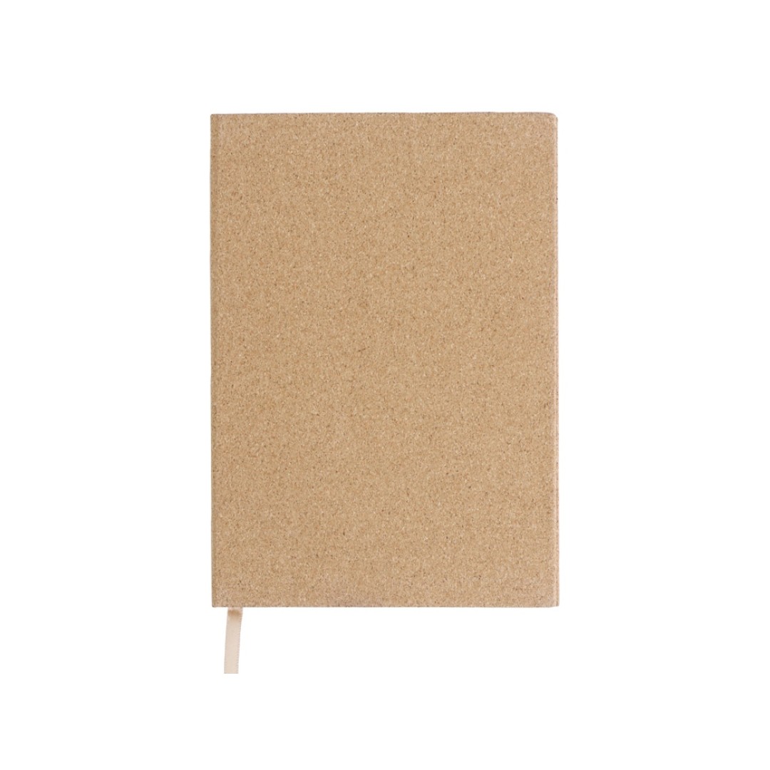 Блокнот из пробки А5 "Passiflora", твердая обложка, 80 листов 80 гр/м2 переработанной белой бумаги,