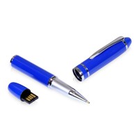 USB-флешка на 64 ГБ в виде ручки с мини чипом, синий