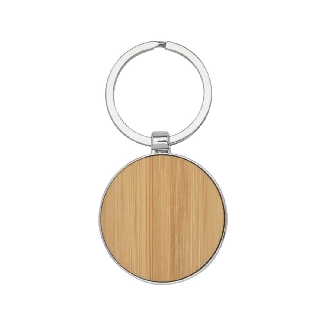 Круглый брелок Nino из бамбука, дерево