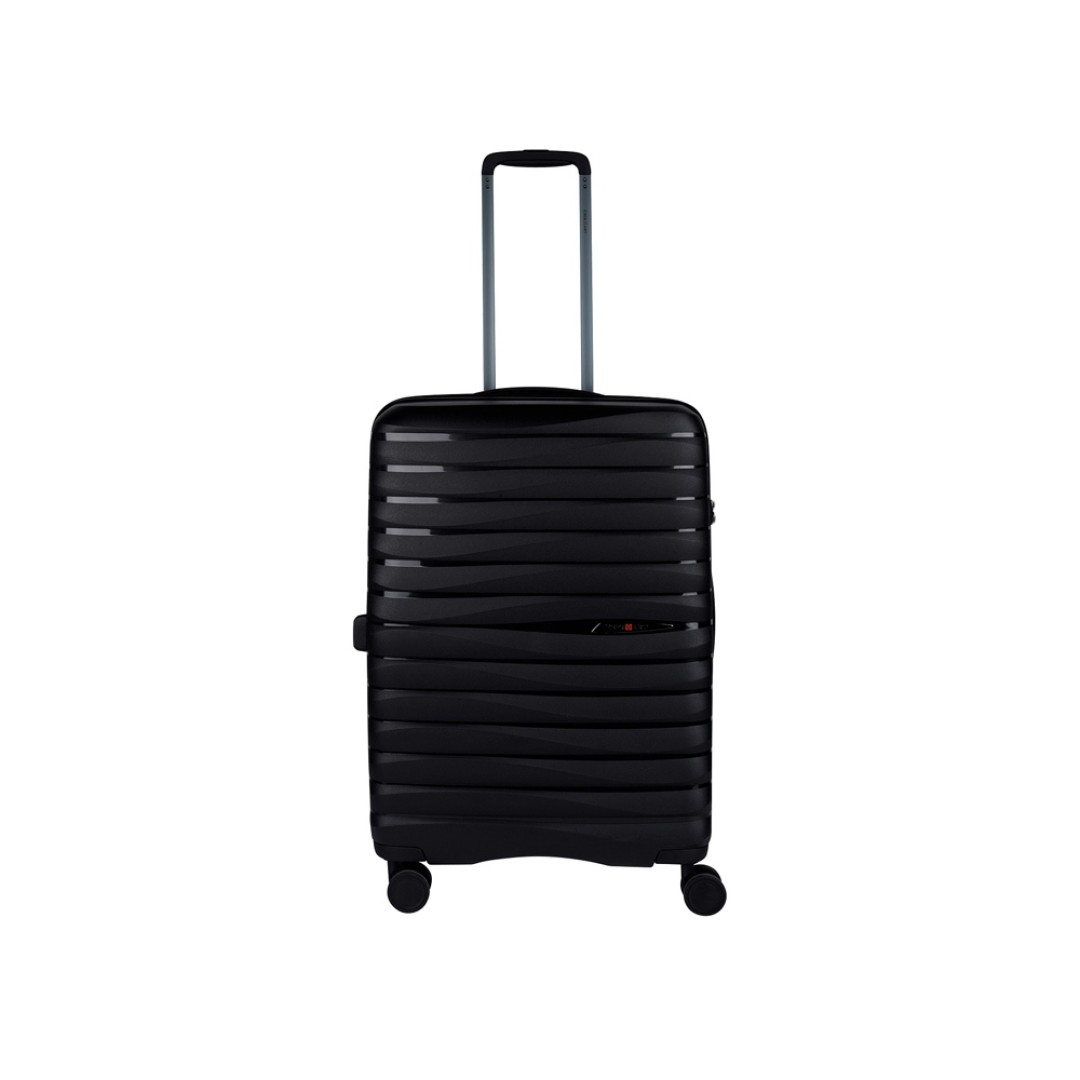 Чемодан Eberhart Dune средний М полипропилен черный 46D-009-424