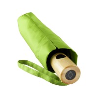 Зонт складной 5429 koBrella из бамбука, полуавтомат, лайм