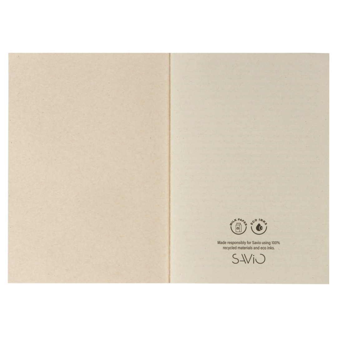 Блокнот из молочной бумаги A5 "Milknote", молочно-белый