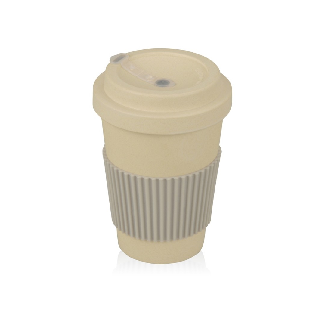 Термокружка "Muffin" из натуральных волокон, бежевый