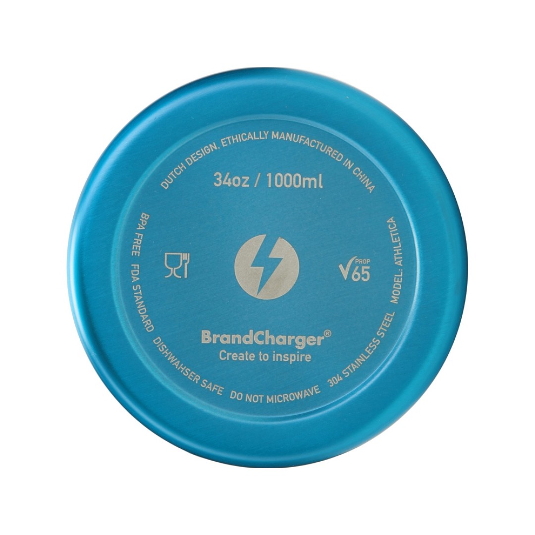 Бутылка для воды «Athletica», 1000 мл, нержавеющая сталь, синий