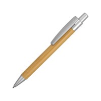 Ручка шариковая "Arasiyama" из бамбука, серебряный, синие чернила