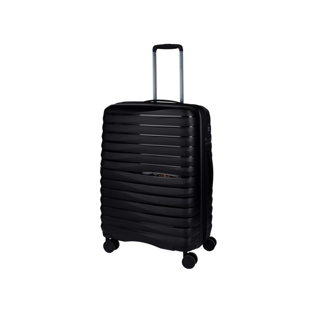Чемодан Eberhart Dune средний М полипропилен черный 46D-009-424