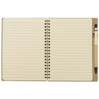 Блокнот "Дейзи" с ручкой, крафт/черный