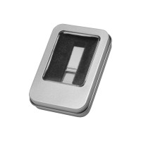 Коробка для флеш-карт с мини чипом «Этан», серебристый