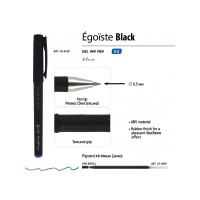 Ручка "Egoiste.BLACK" гелевая в черном корпусе, 0.5мм, синяя