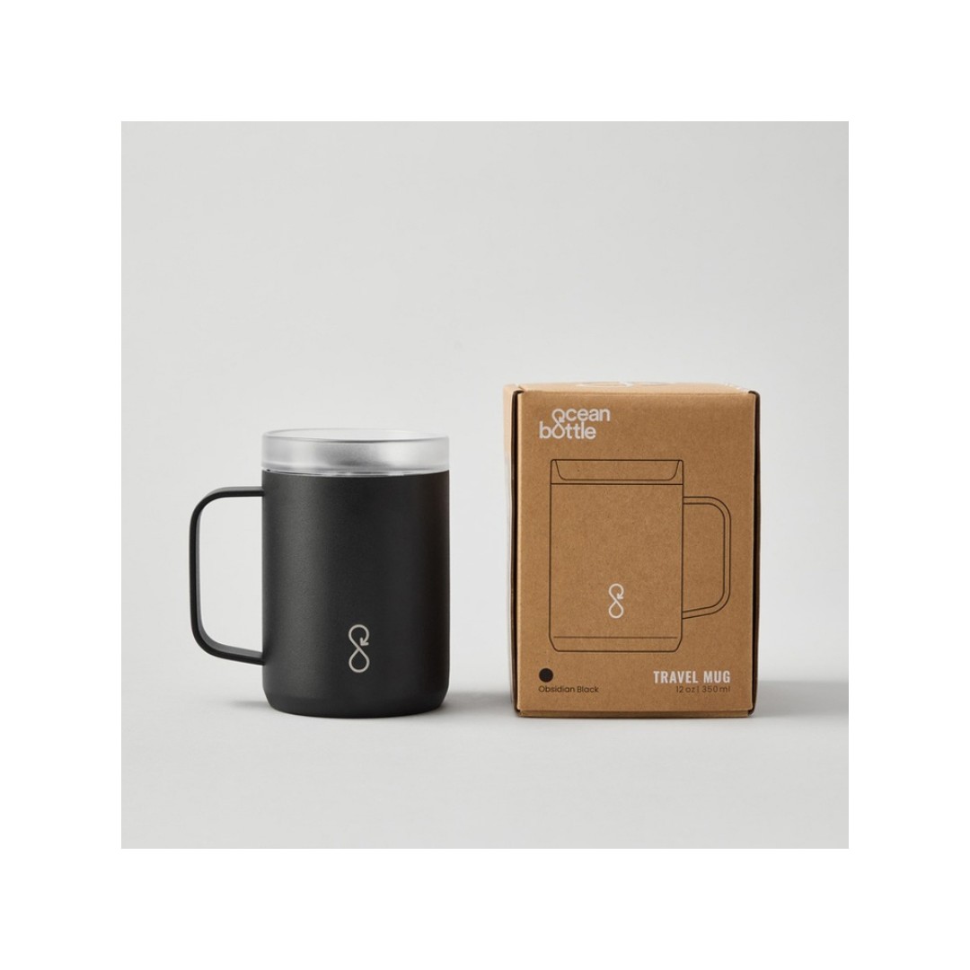 Ocean Bottle дорожная кружка-термос объемом 350 мл - Черный