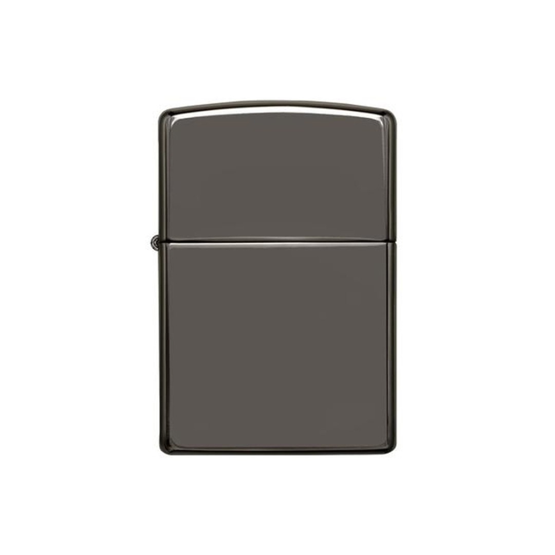 Зажигалка ZIPPO Classic с покрытием Black Ice, латунь/сталь, чёрная, глянцевая, 38x13x57 мм