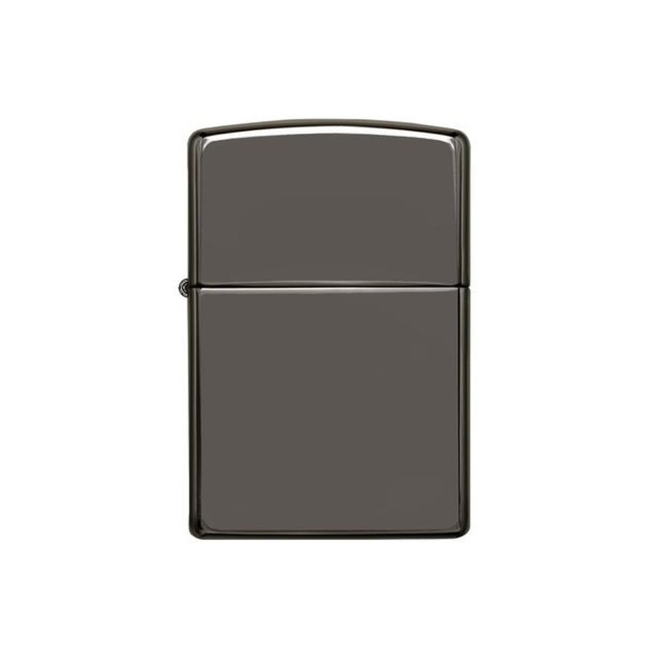 Зажигалка ZIPPO Classic с покрытием Black Ice, латунь/сталь, чёрная, глянцевая, 38x13x57 мм