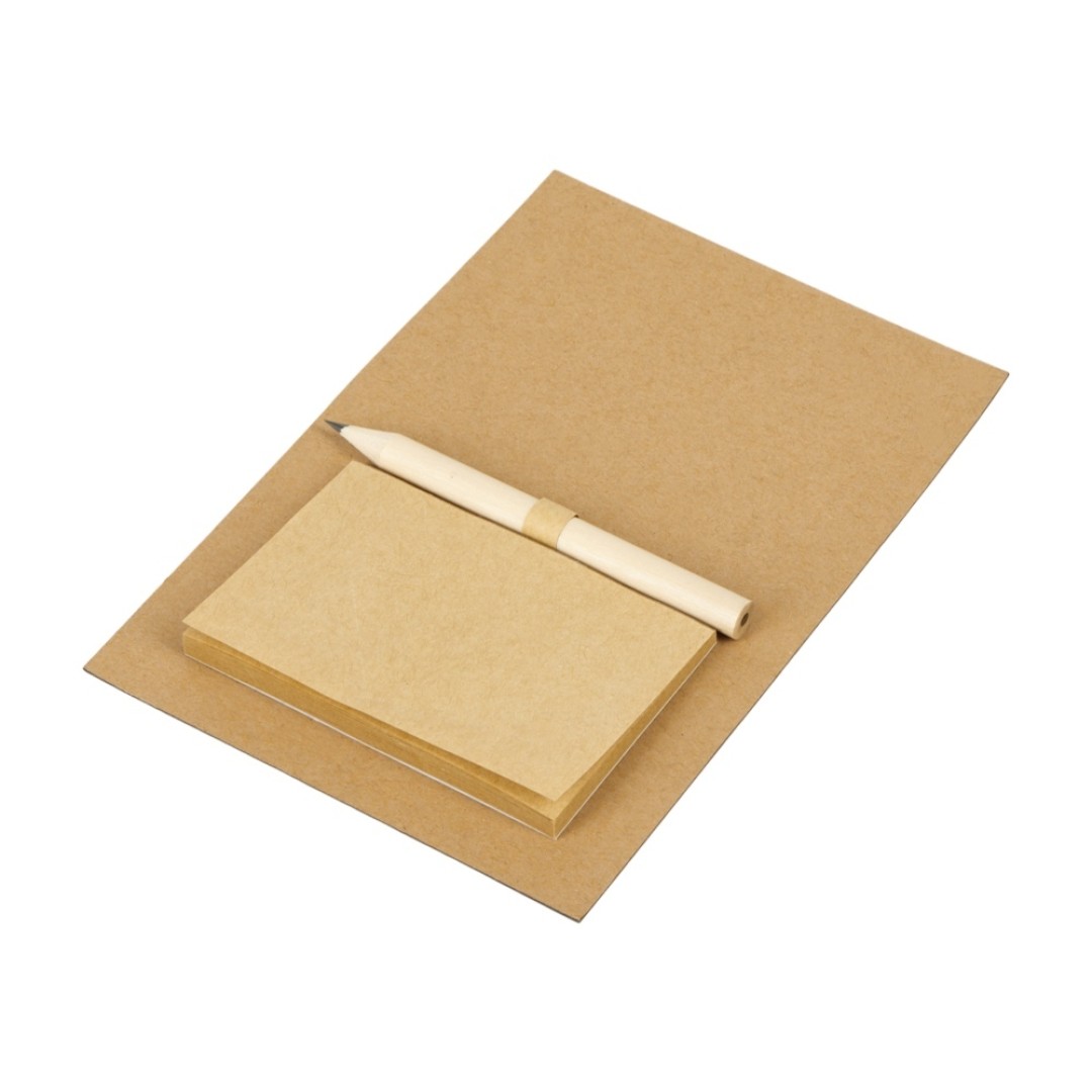 Магнит с блокнотом и карандашом для заметок "Magny", натуральный