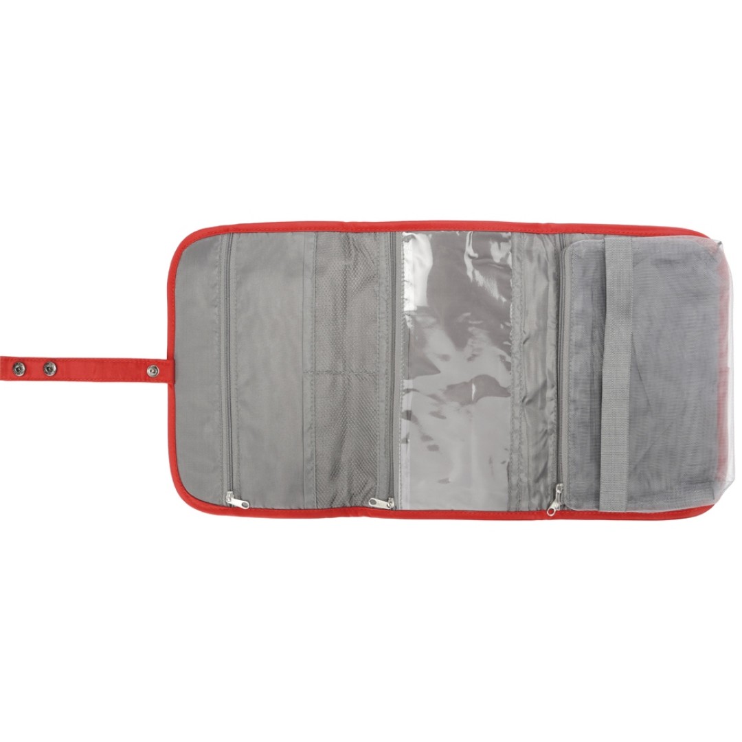 Несессер для путешествий со съемной косметичкой "Flat", красный