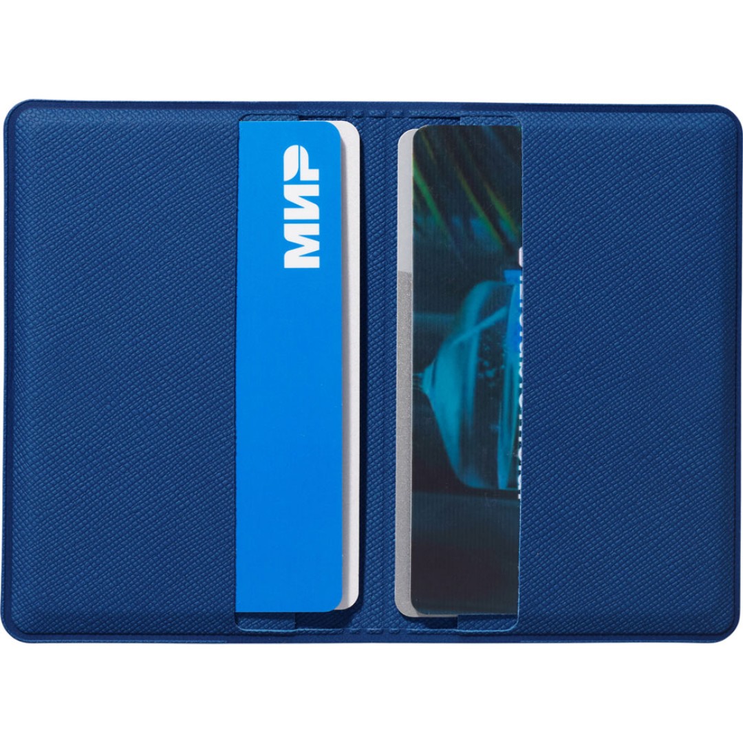 Футляр-книжка на 4-е карты с RFID "Favor", синий