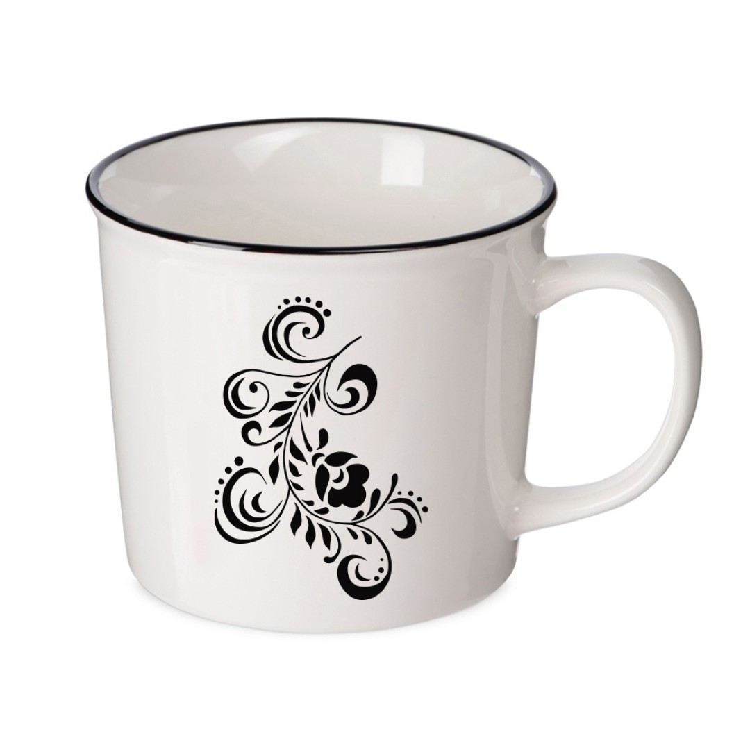 Кружка "Nancy Line", белый/черный