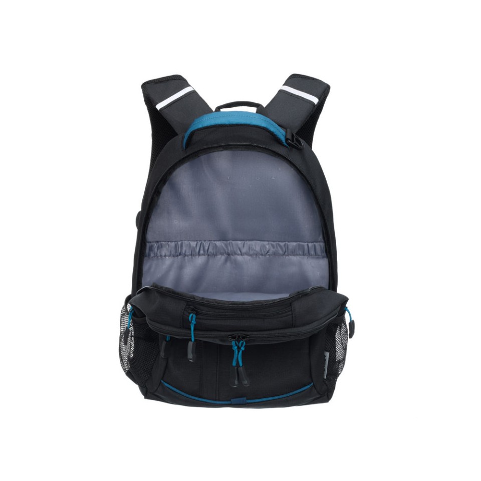 Рюкзак TORBER ROCKIT с отделением для ноутбука 15.6", чёрный/синий, нейлон, 32 х 14 х 50 см, 22л