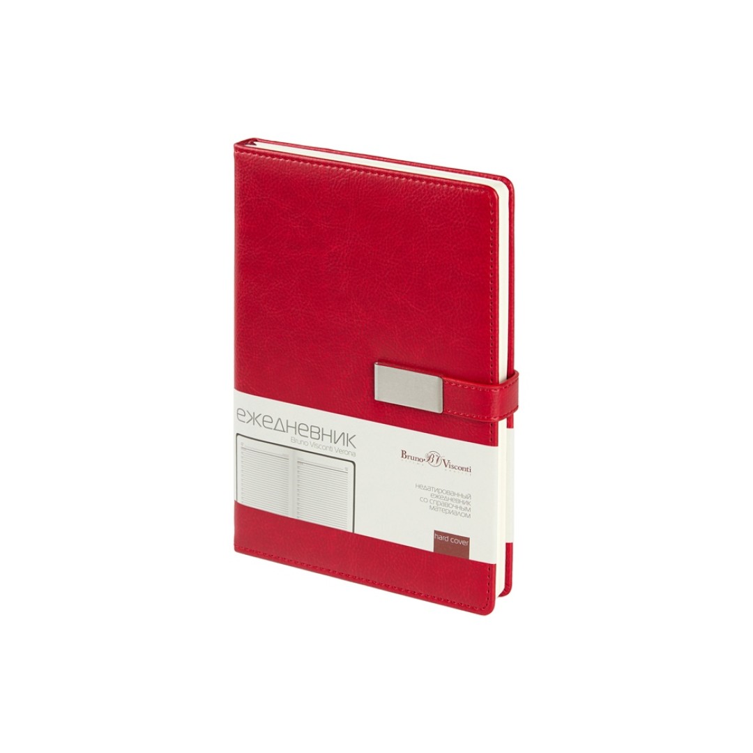 Ежедневник недатированный А5 "Verona", красный