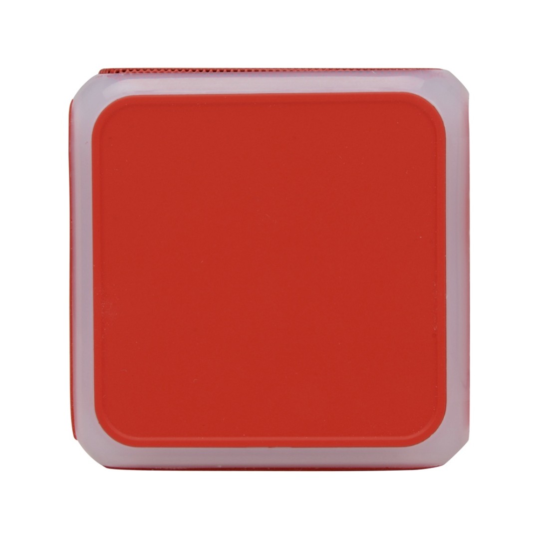 Портативная колонка «Cube» с подсветкой, красный