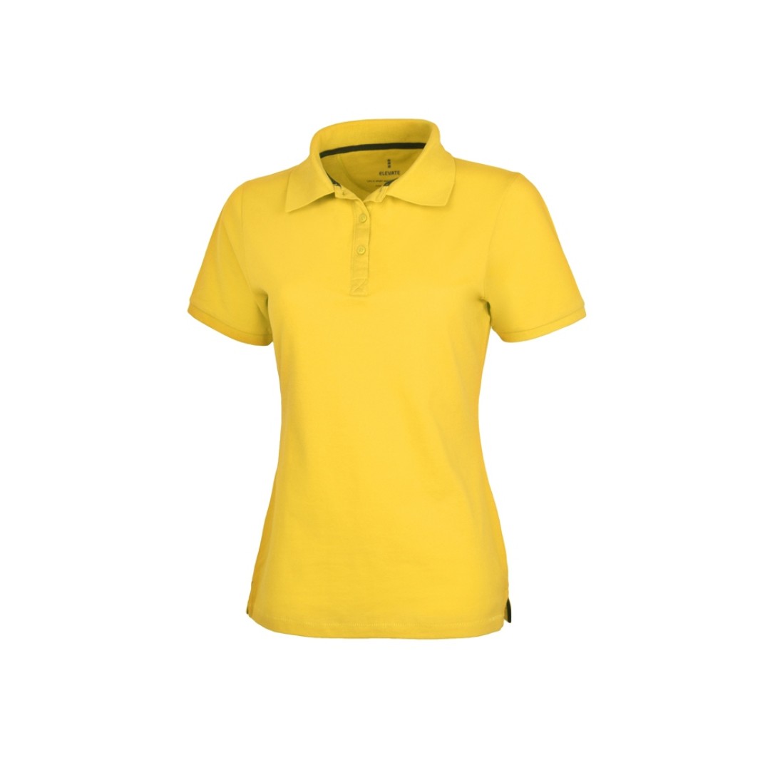 Calgary женская футболка-поло с коротким рукавом, желтый