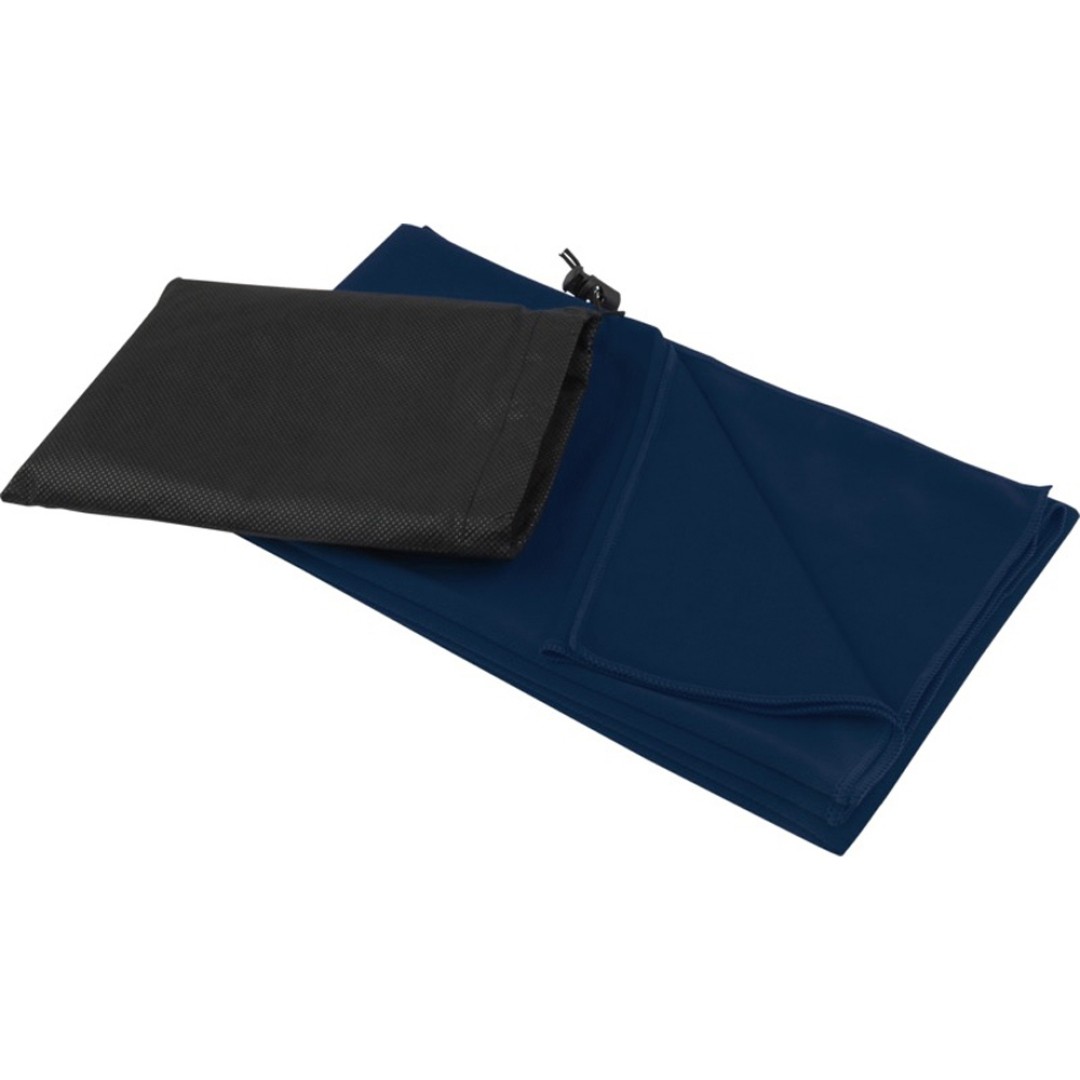 Lucas спортивное полотенце из переработанного полиэстера 70х140 см - Темно - синий