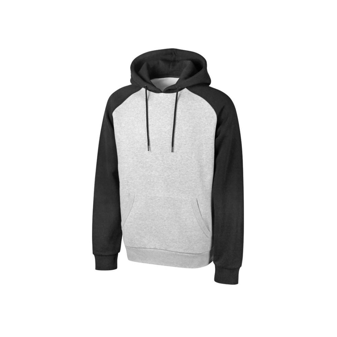 Толстовка с капюшоном «Dublin» мужская, черный/серый меланж
