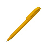 Шариковая ручка "Coral Gum " с прорезиненным soft-touch корпусом и клипом., охра