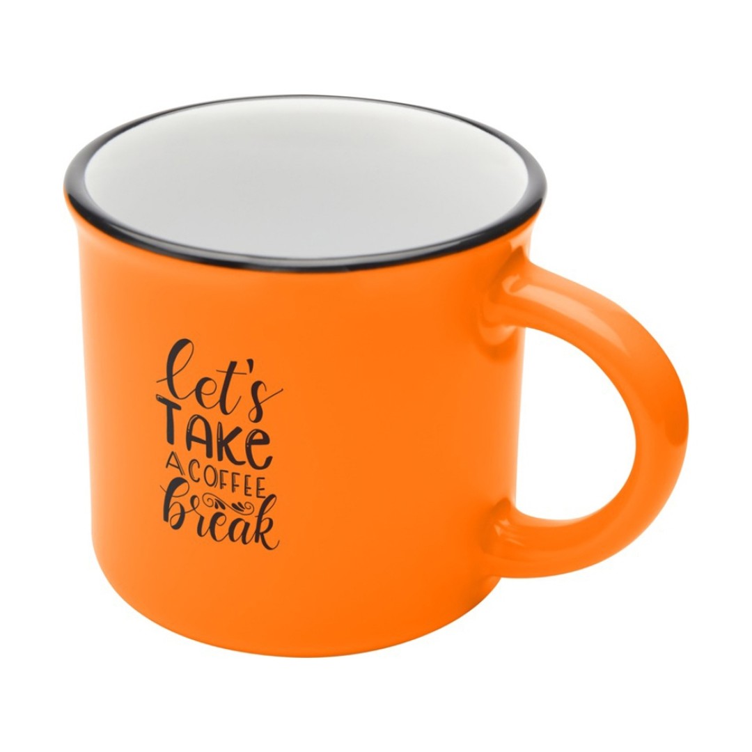 Bari керамическая кружка объемом 240 мл, оранжевый