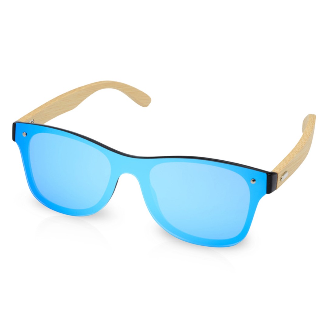 Солнцезащитные очки Tan с бамбуковыми дужками - Cиний