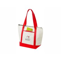 Сумка-холодильник "Lighthouse", натуральный/красный